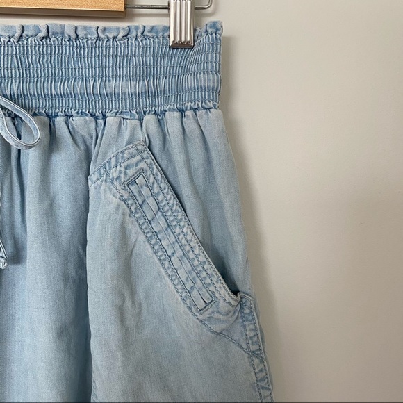 COUNTRY ROAD - light blue skirt elastic waist - Picture 3 of 10